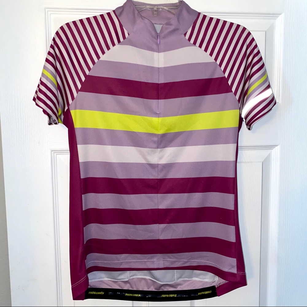Novara Striped Cycling Jersey /Bike Top in Medium
